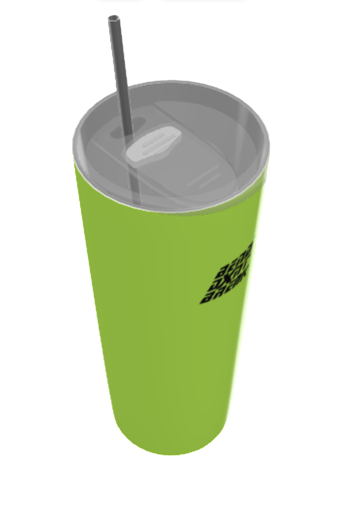 Glitter Tumbler With Stainless Steel Straw 20oz