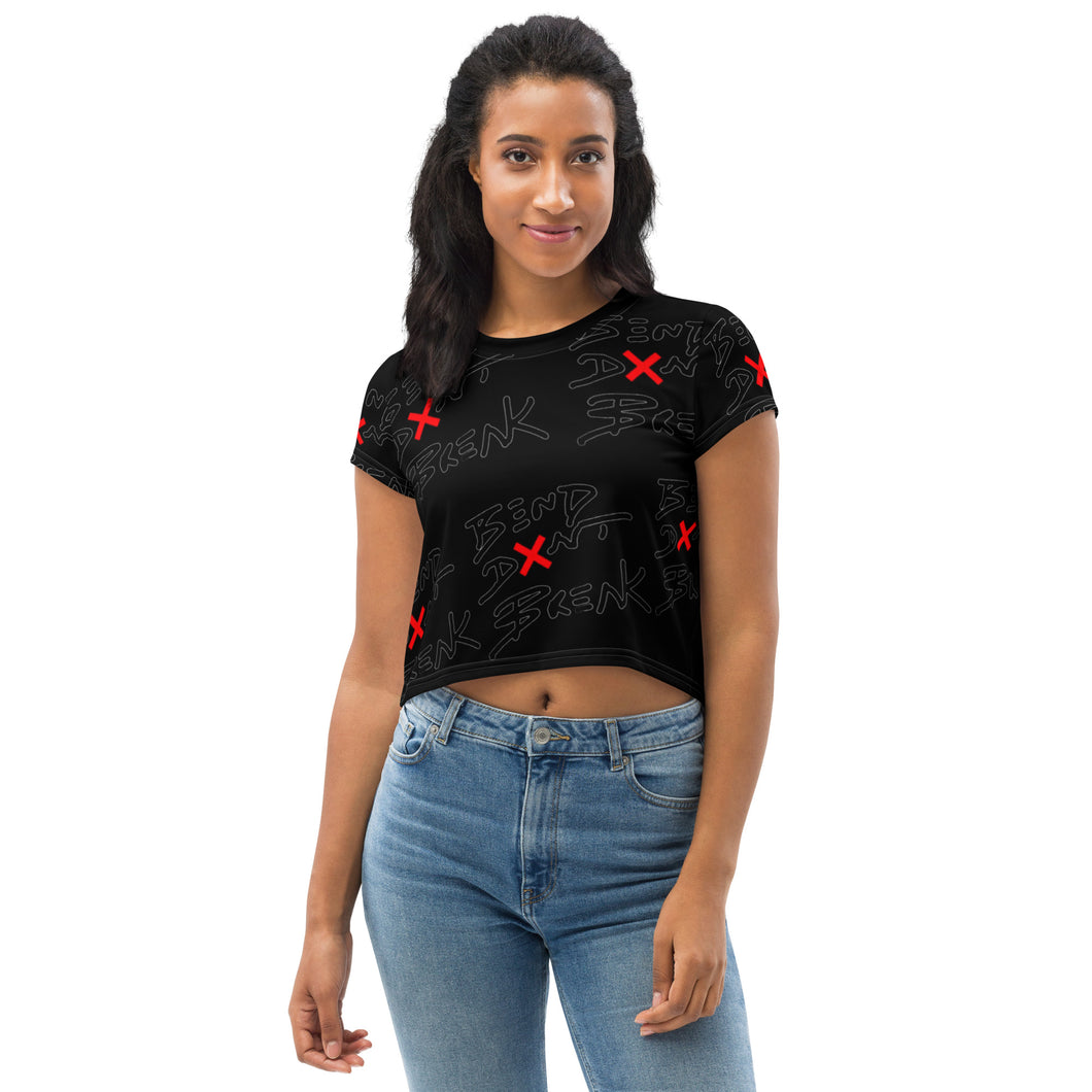 All-Over Print Crop Tee